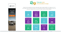 Desktop Screenshot of calculer.com